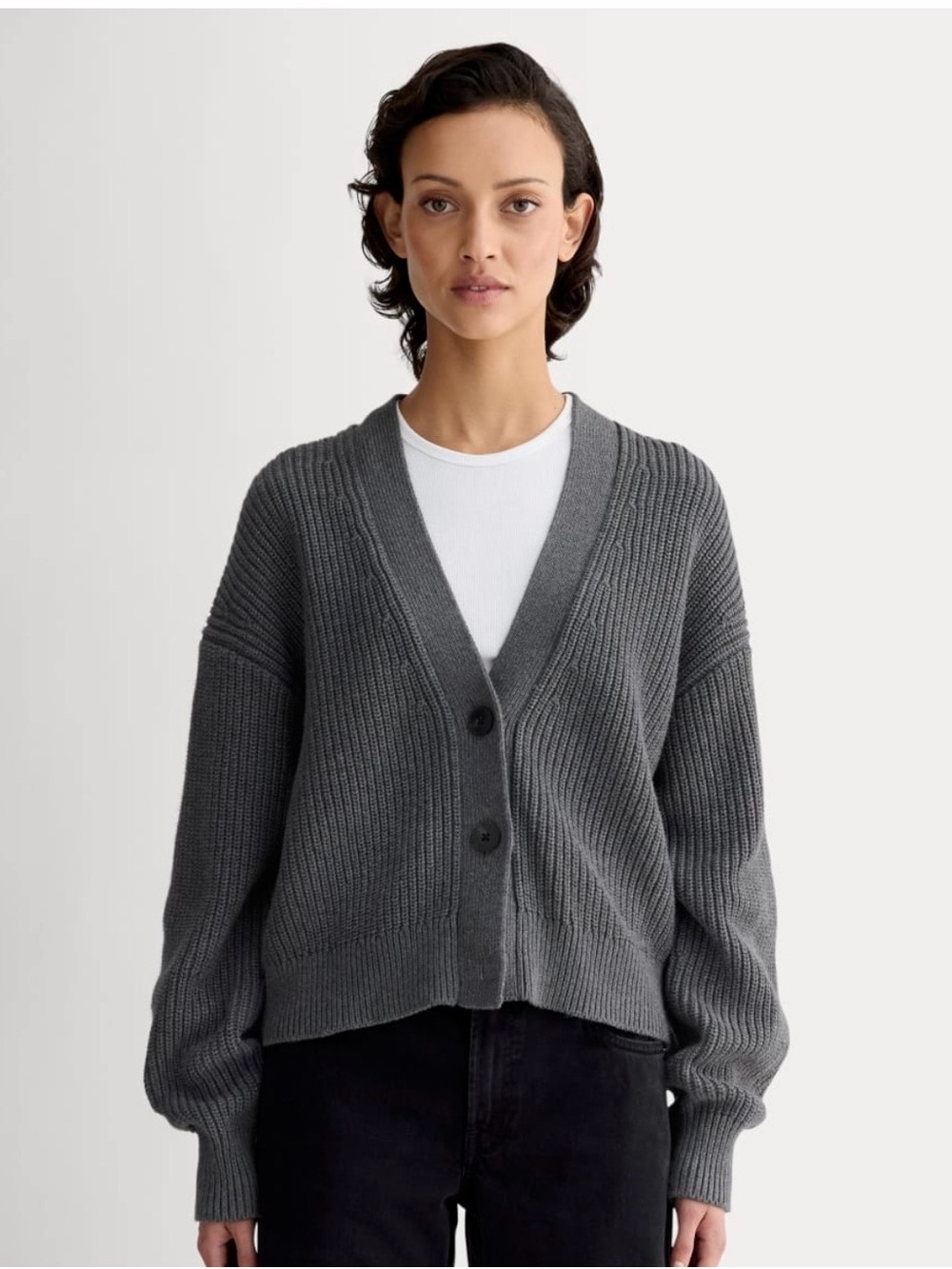 Everlane boxy cardigan cotton